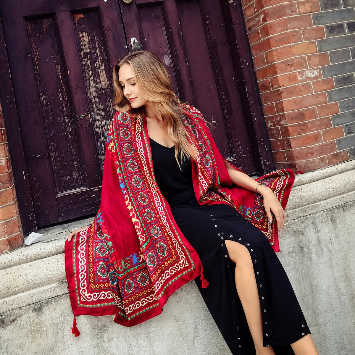 Solara Tapestry Wrap - Ember