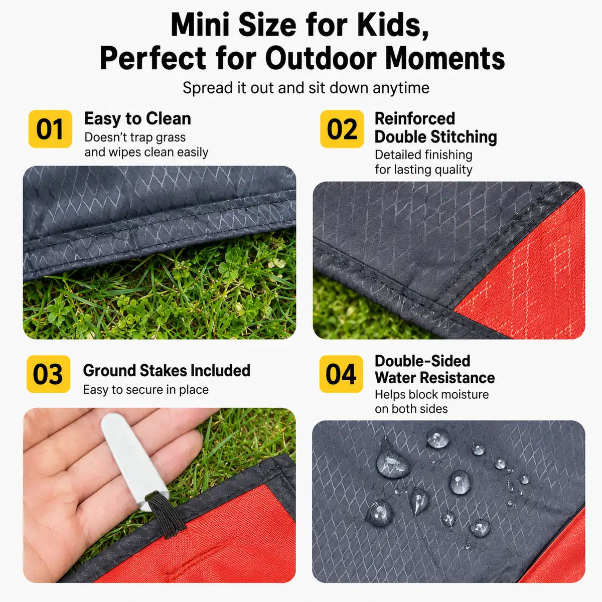 Portable Moisture-Blocking Picnic Mat