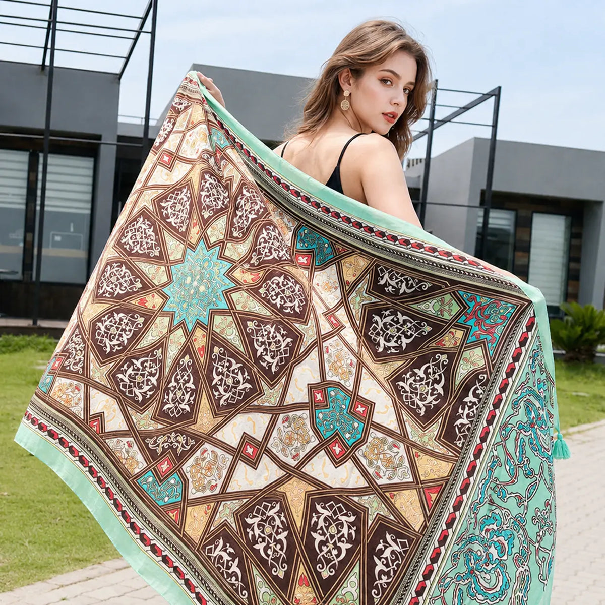 Solara Tapestry Wrap - Sienna