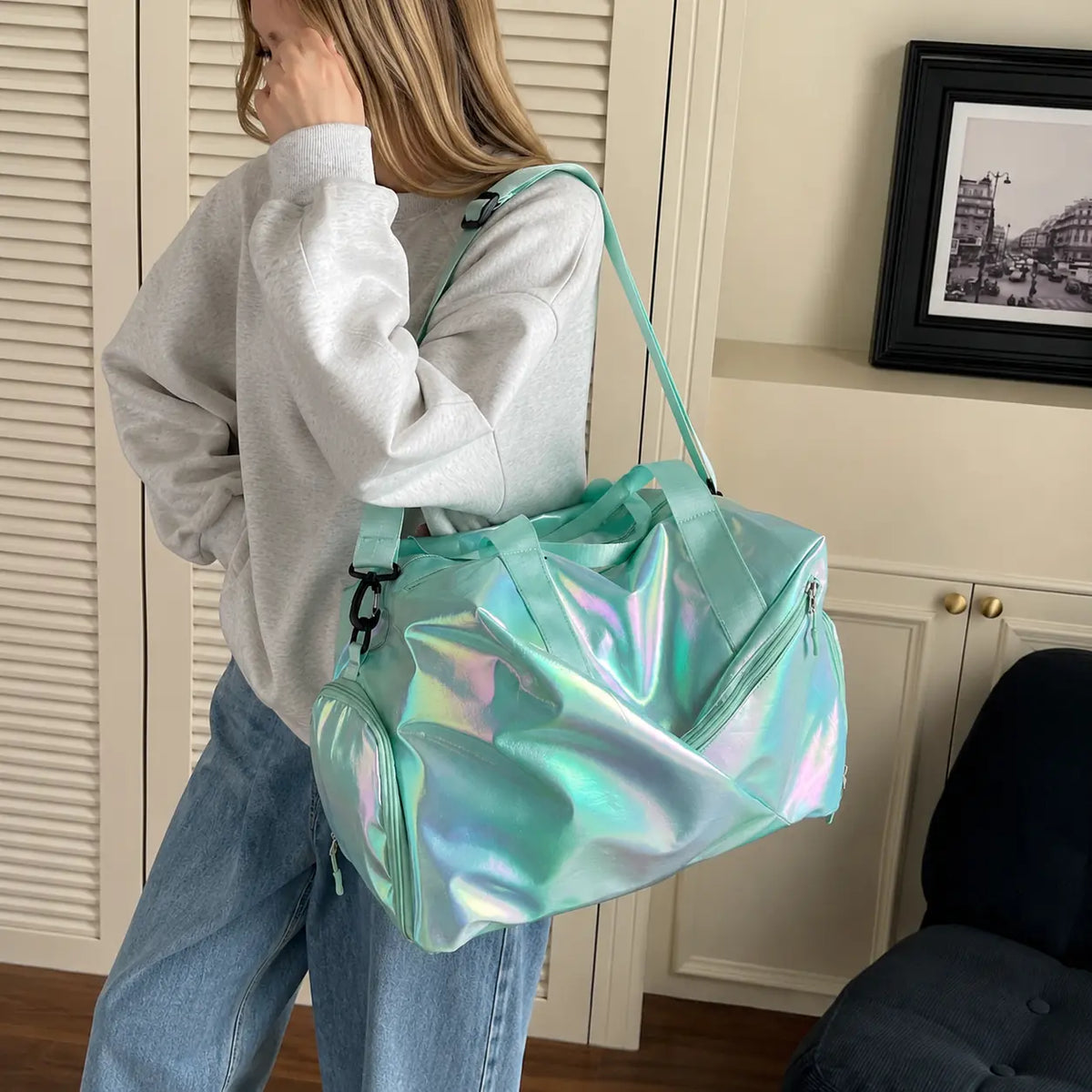 Aurora Drift Carryall - Seafoam Glow