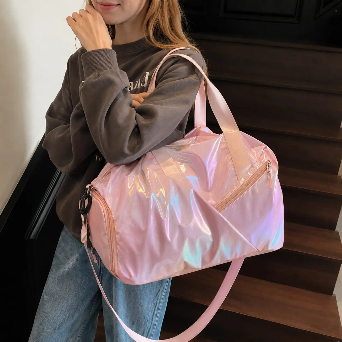 Aurora Drift Carryall - Blush Glow