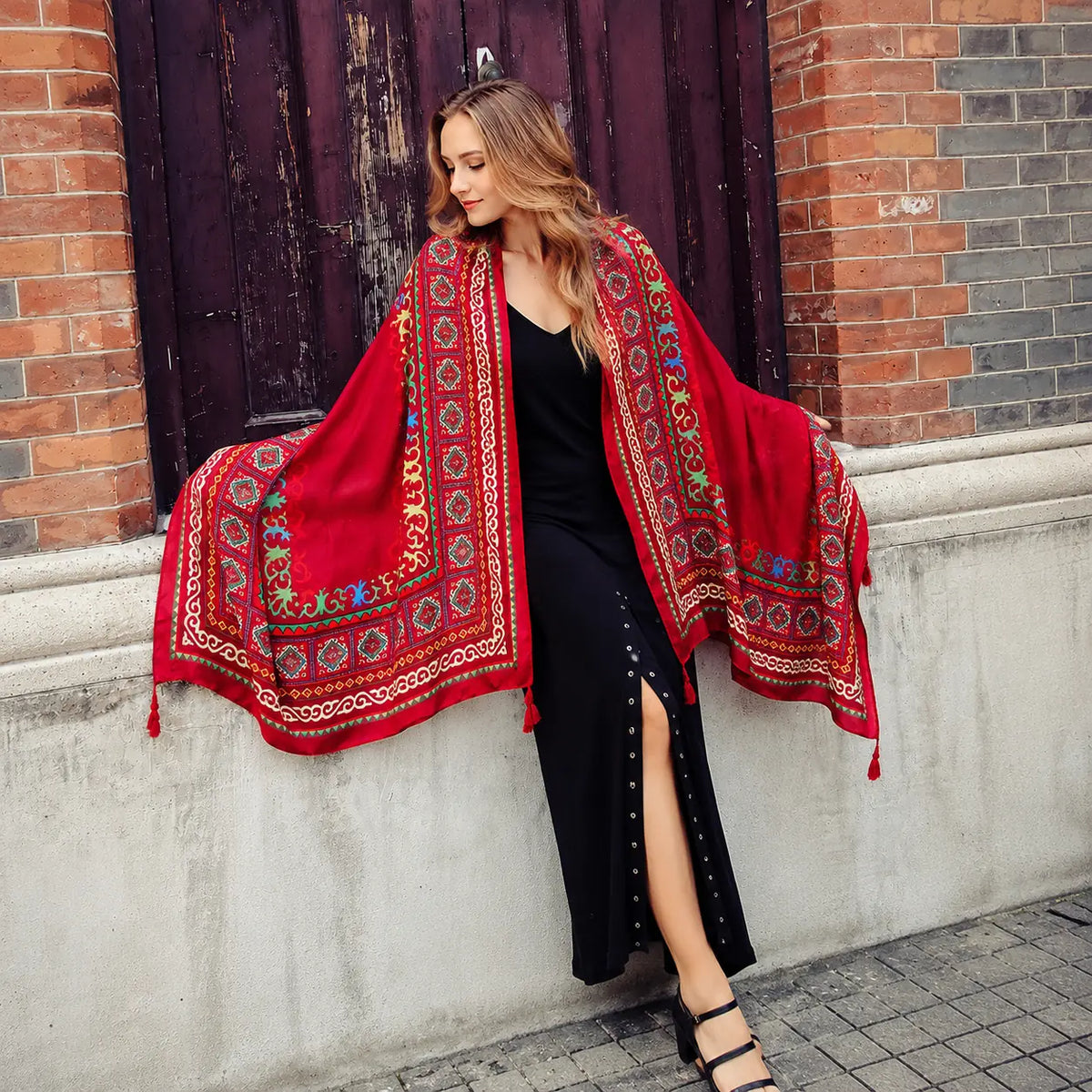 Solara Tapestry Wrap - Ember