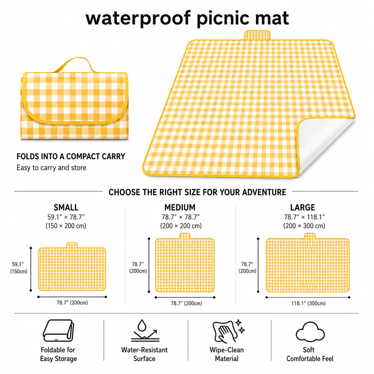 Water-Resistant Picnic Mat