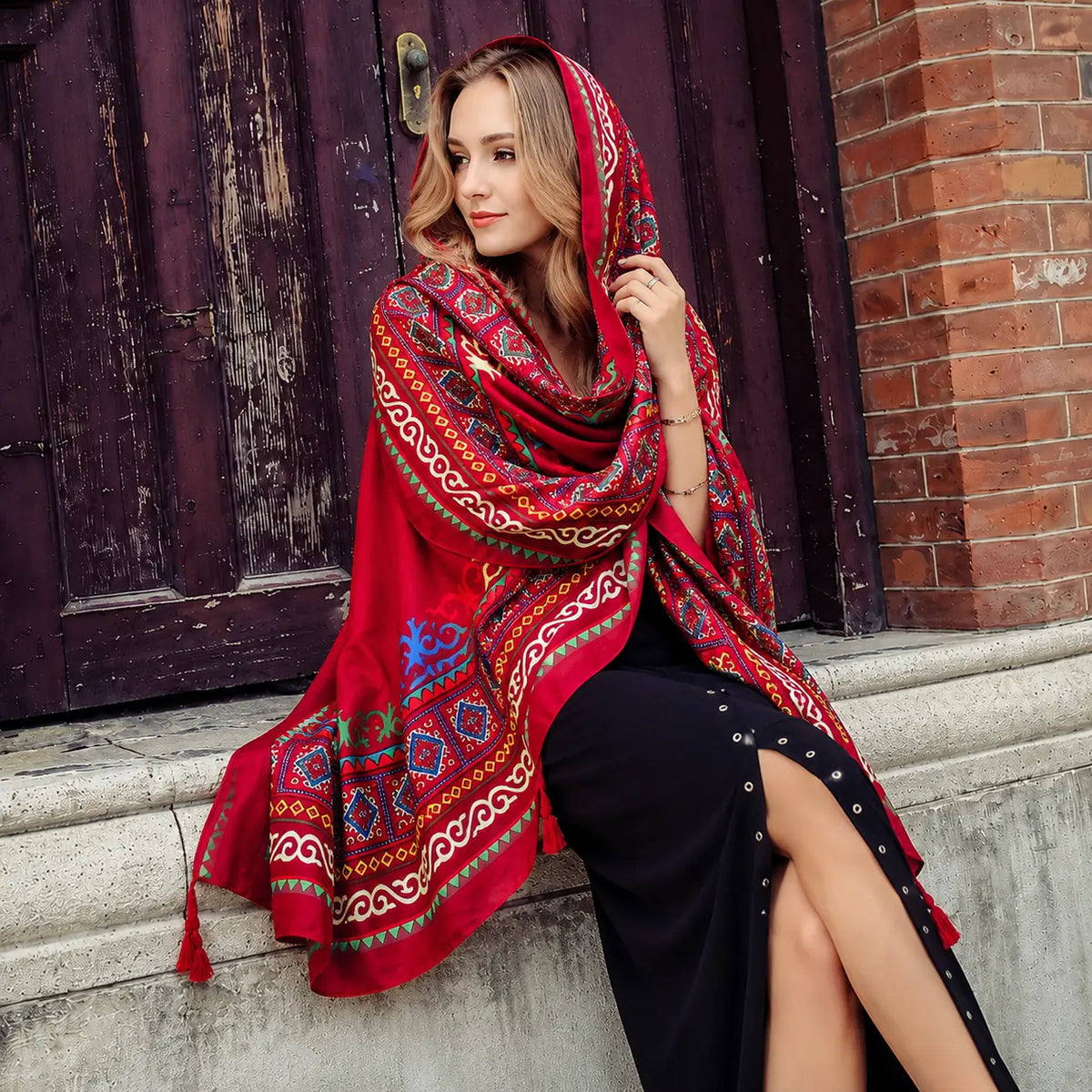 Solara Tapestry Wrap - Ember