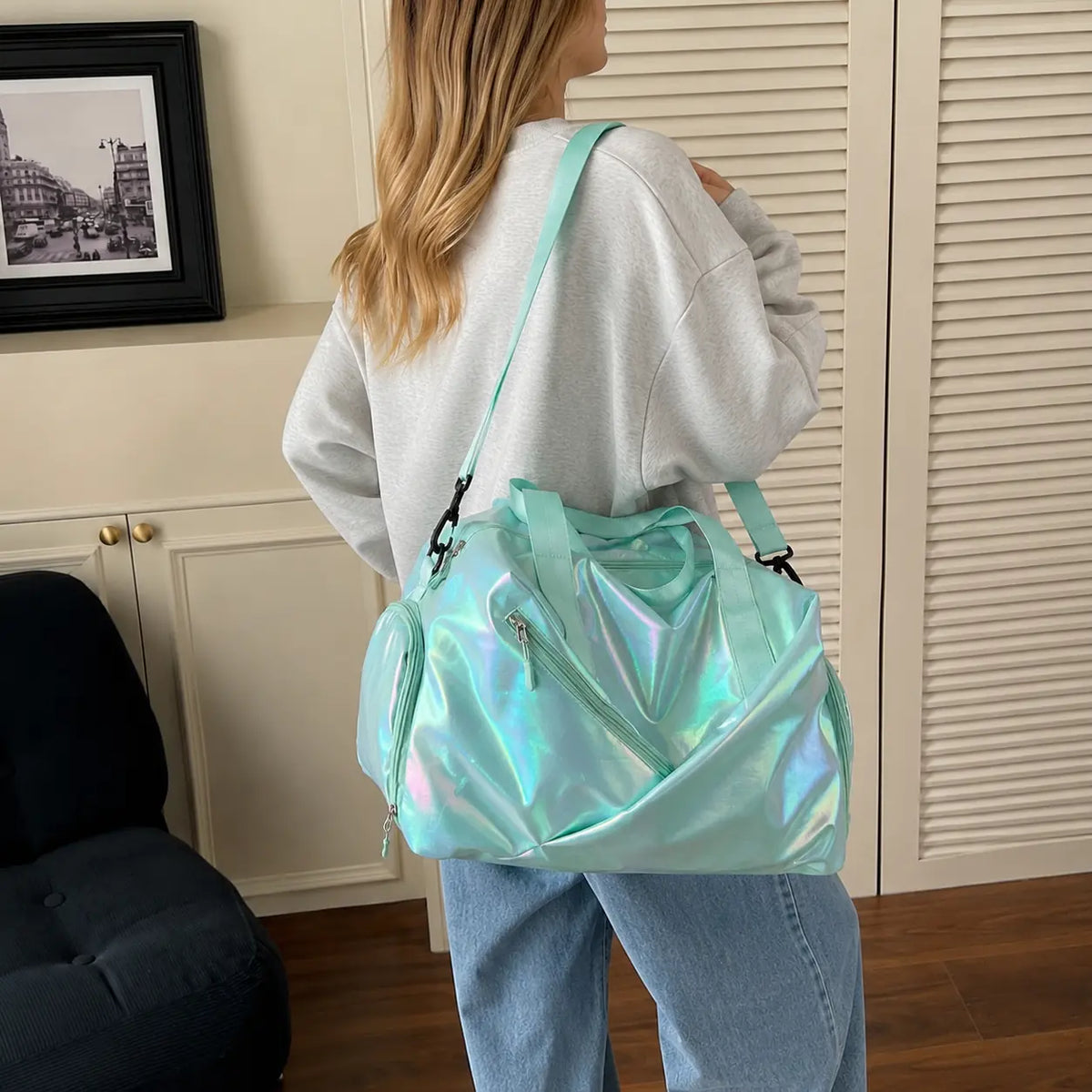 Aurora Drift Carryall - Seafoam Glow