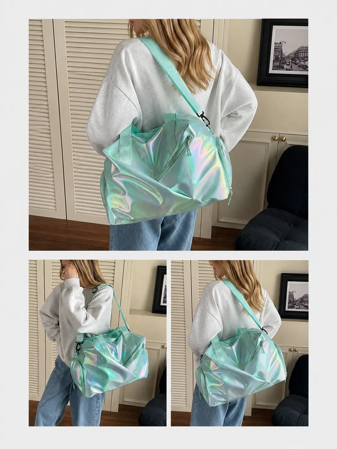 Aurora Drift Carryall - Seafoam Glow
