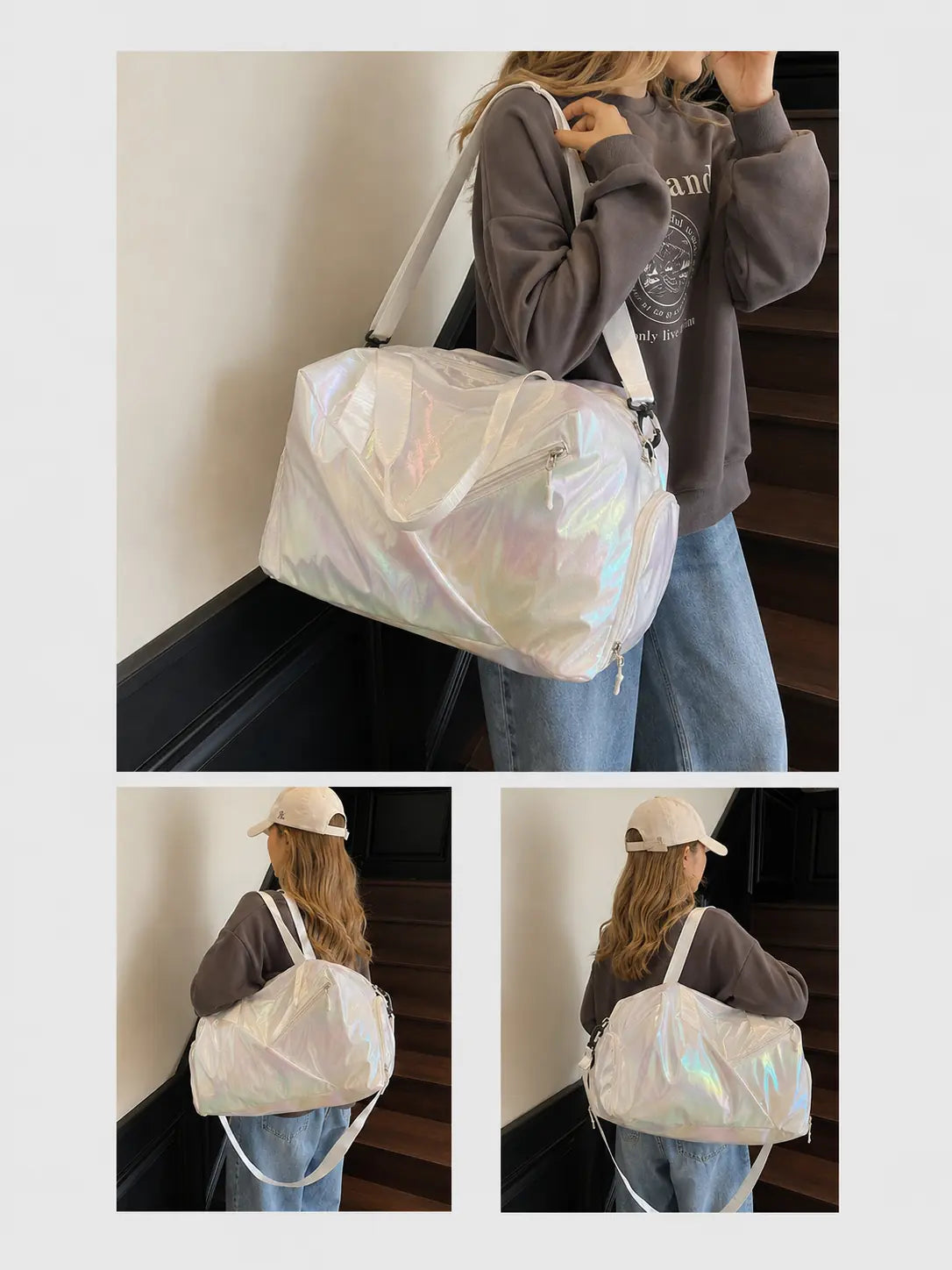 Aurora Drift Carryall - Pearl White