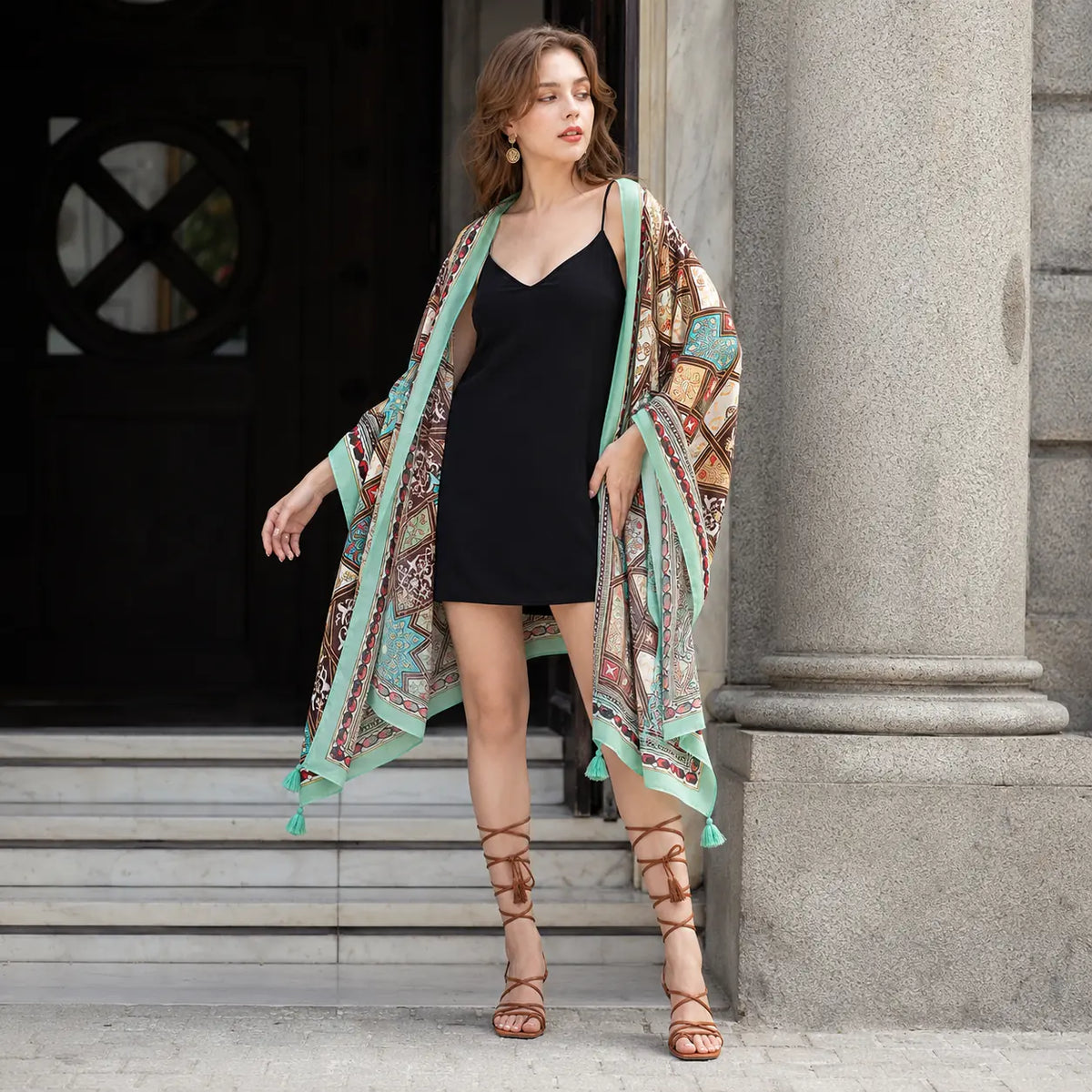 Solara Tapestry Wrap - Sienna
