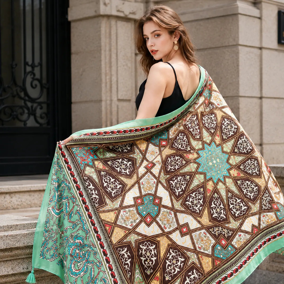Solara Tapestry Wrap - Sienna