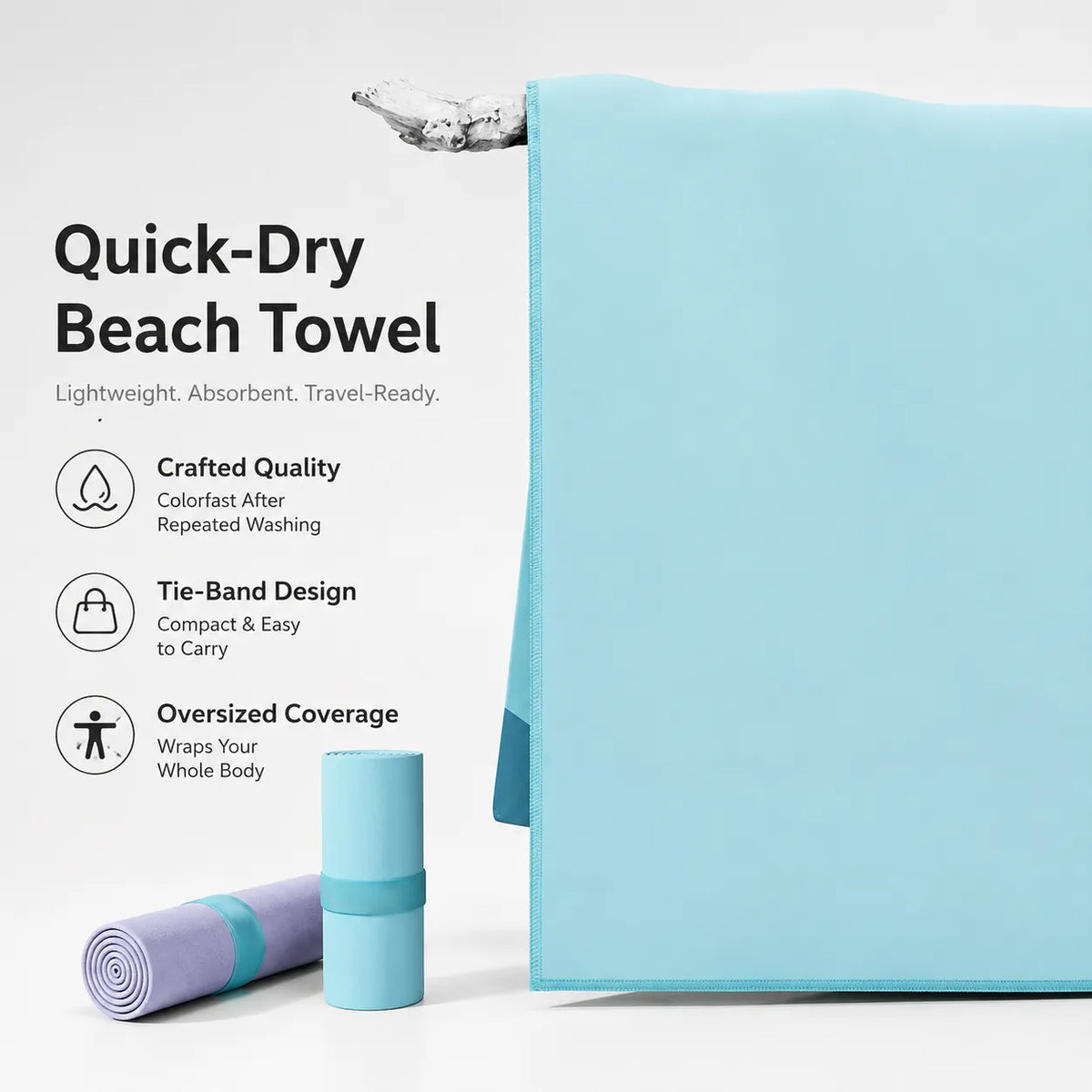 Quick-Dry Beach Towel Set