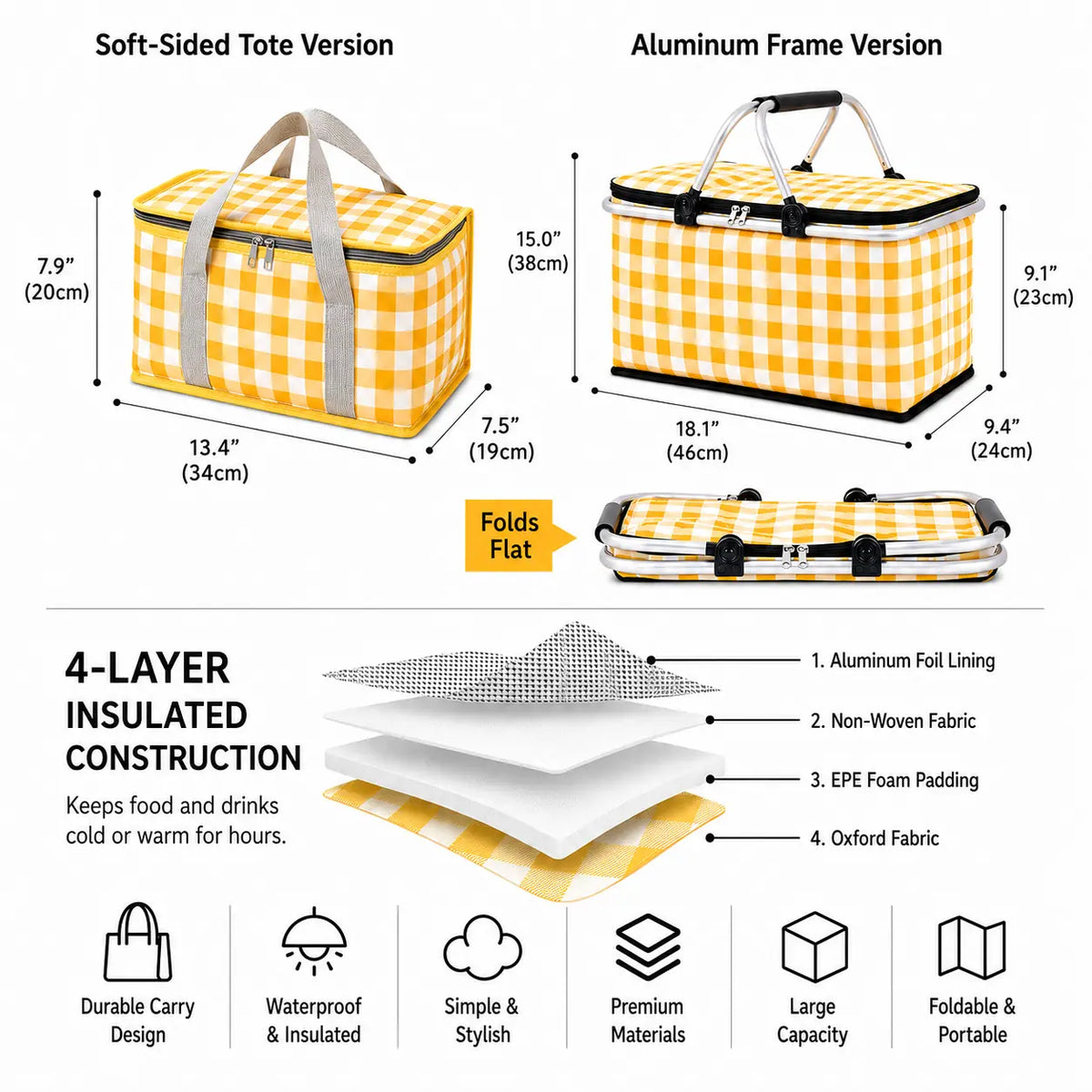 Insulated Picnic Cooler Bag