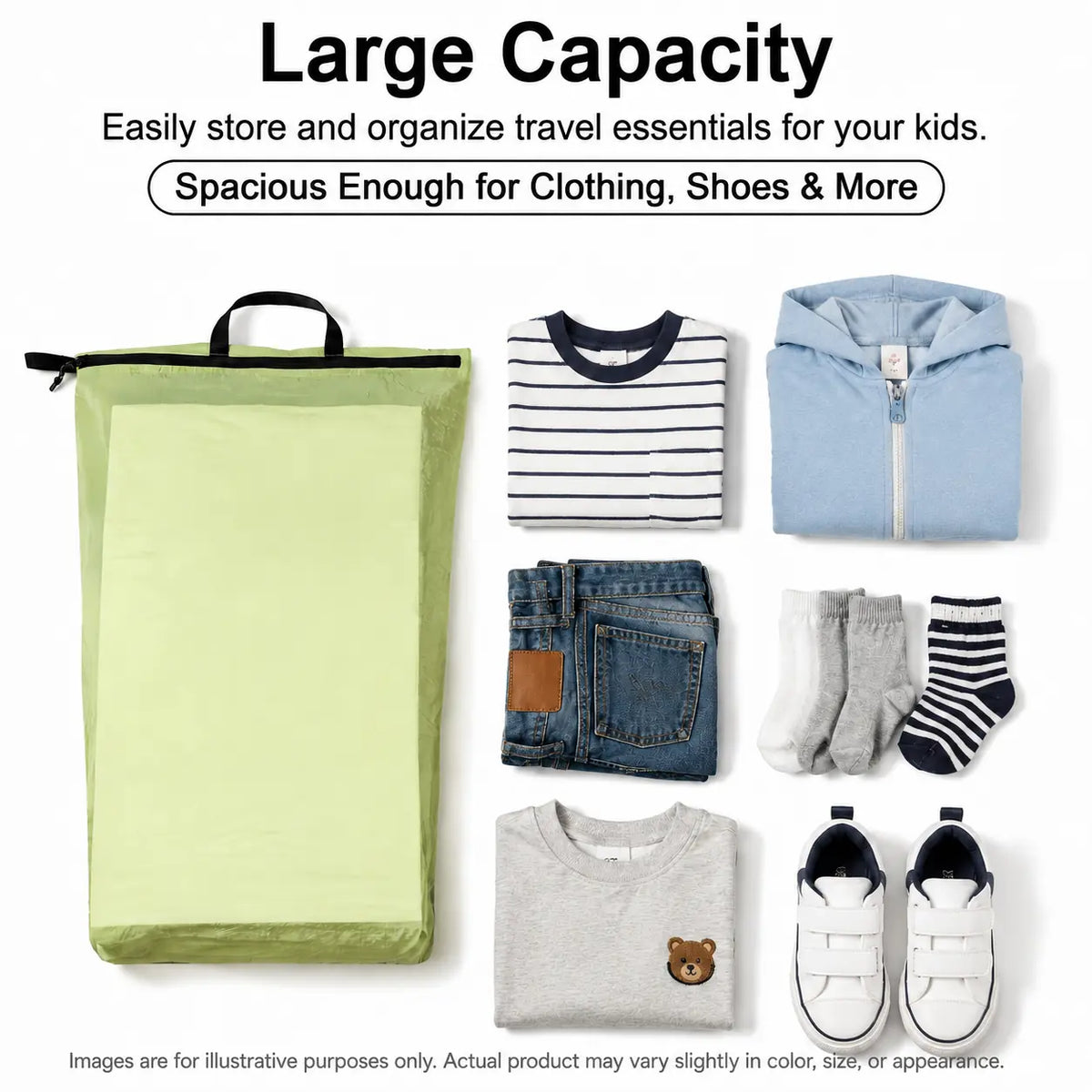 Wet-Dry Clothing Storage Bag