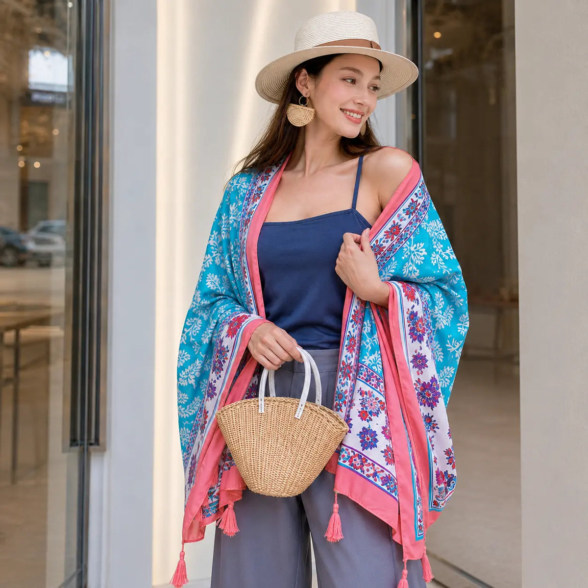 Solara Tapestry Wrap - Lagoon