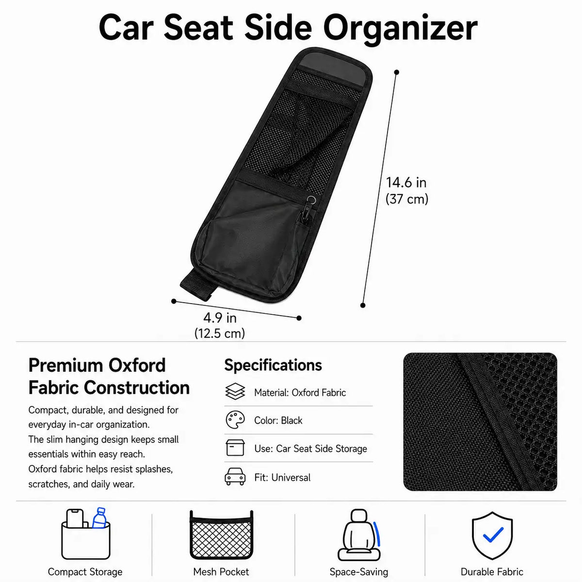 Car Seat Side Organizer